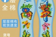 刺绣鞋垫花样图案大全图片-十字绣鞋垫最简单的图案三种颜色？